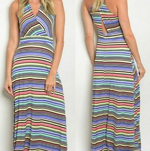 Rainbow Maxi Dress